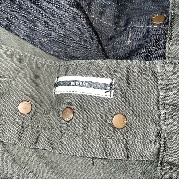 John Varvatos Sz 30 Men's Washed Army Green Soil Bowery Slim Straight Jeans - Picture 5 of 7